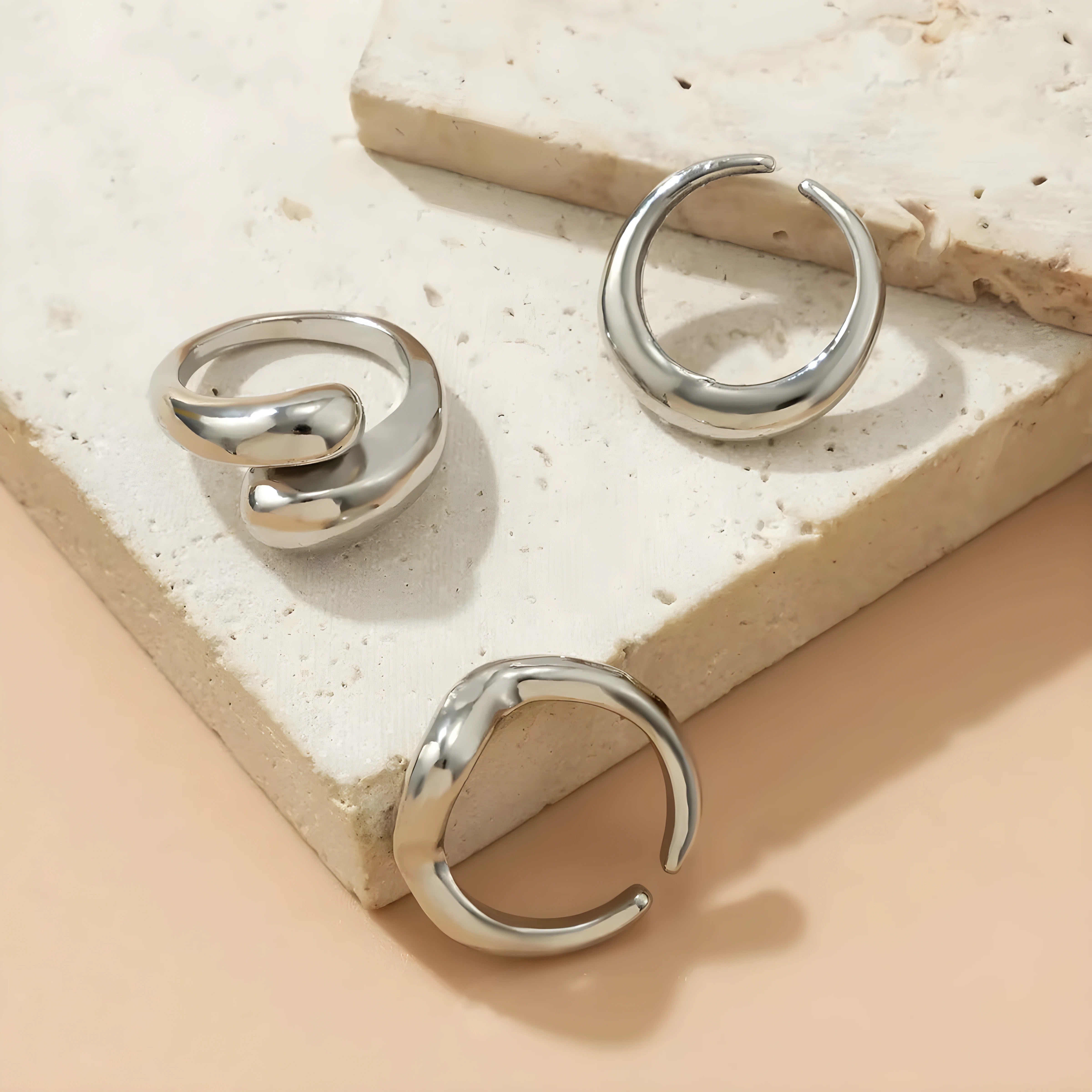 Lison – Set de inele delicate (3 bucăți)