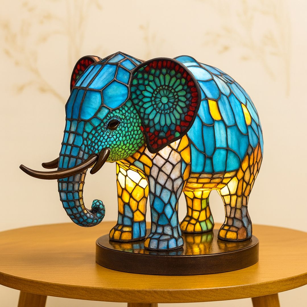 LeuchtElefant - lampă handmade care luminează inima