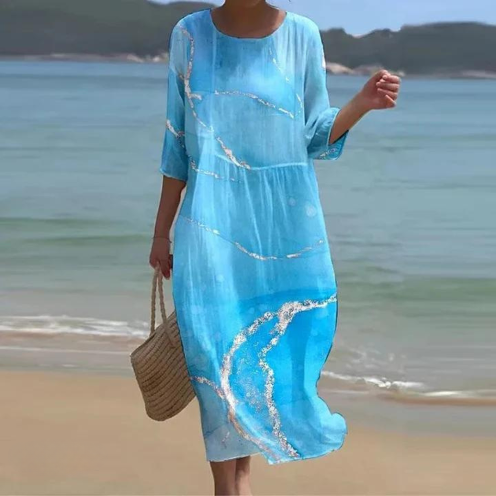 Vilma | Rochie care ascunde burtica și evidențiază eleganța