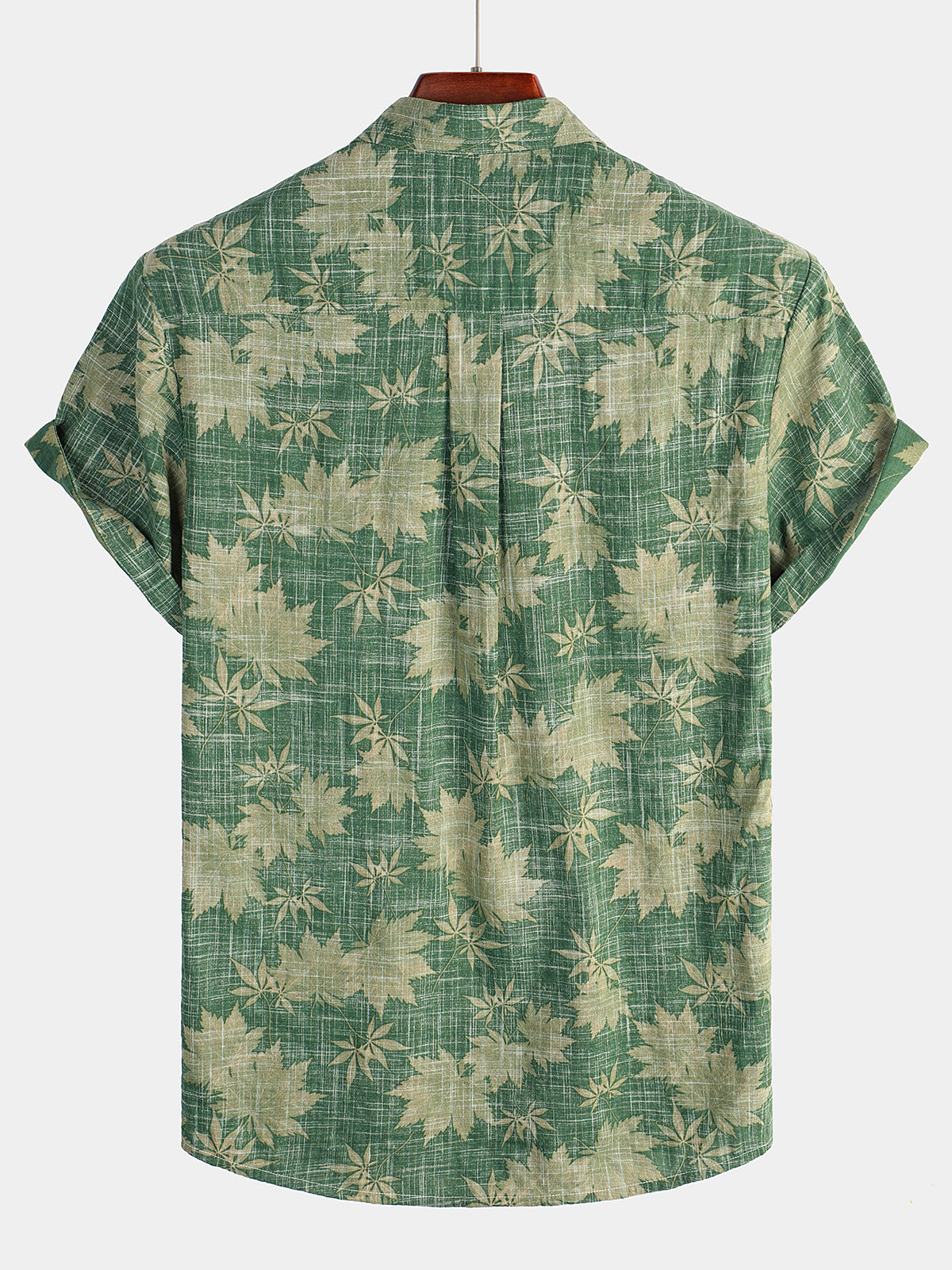 Cămașă Hawaii din Bumbac cu Mâneci Scurte