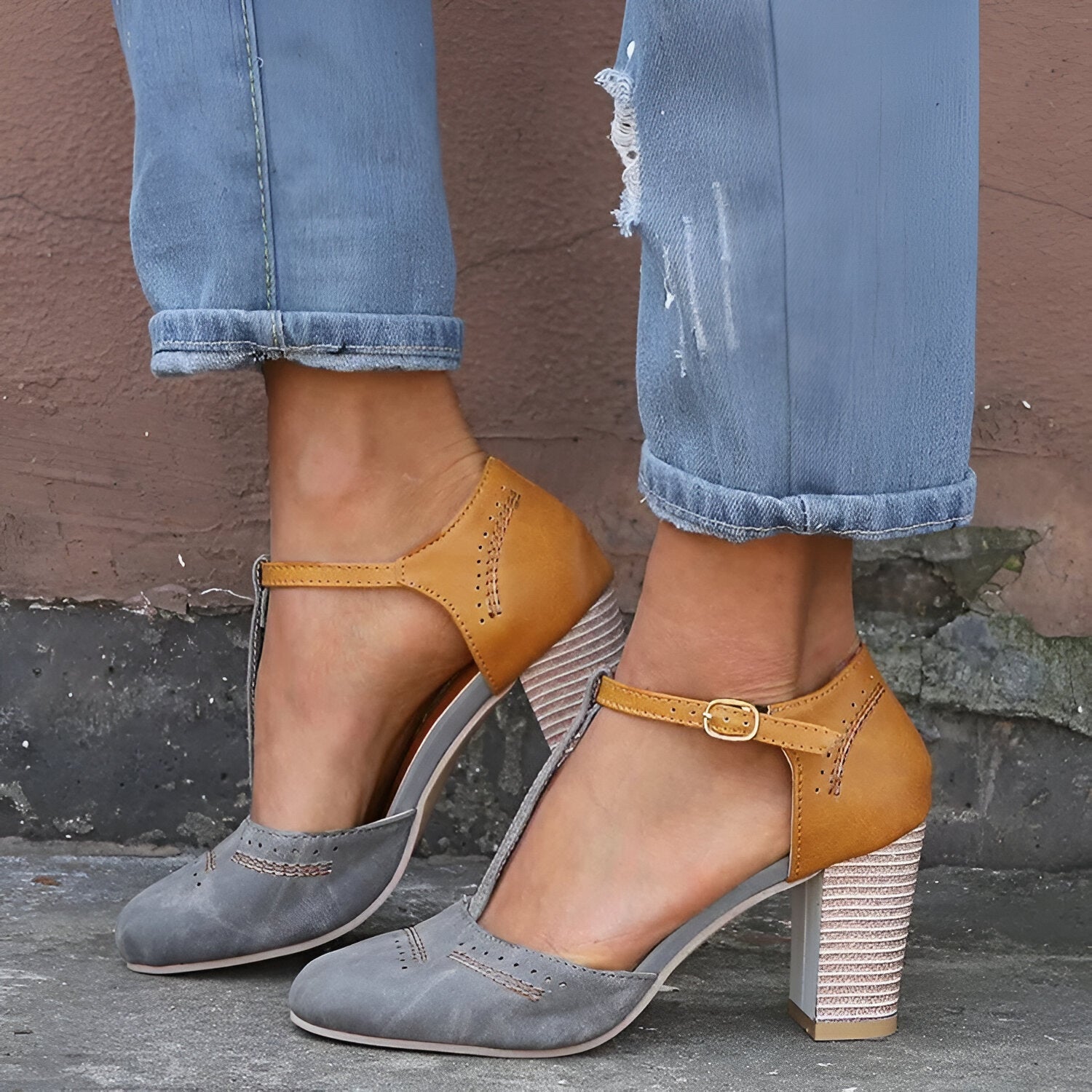 Marcella – Pantofi cu toc bloc