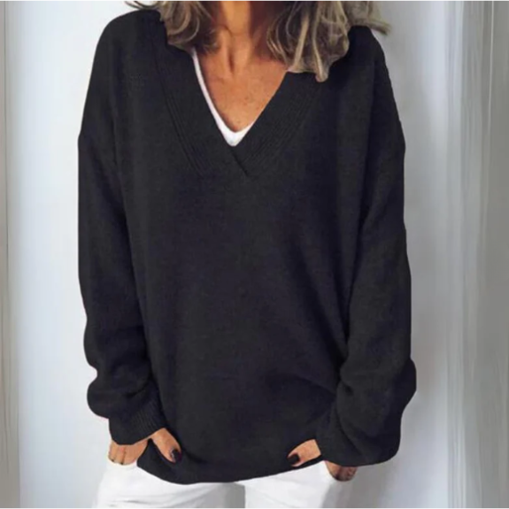Lia| Pulover Casual Moale