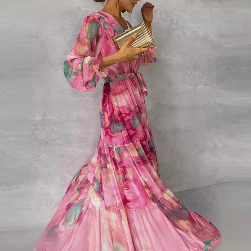 Emily - Rochie Florală Elegantă