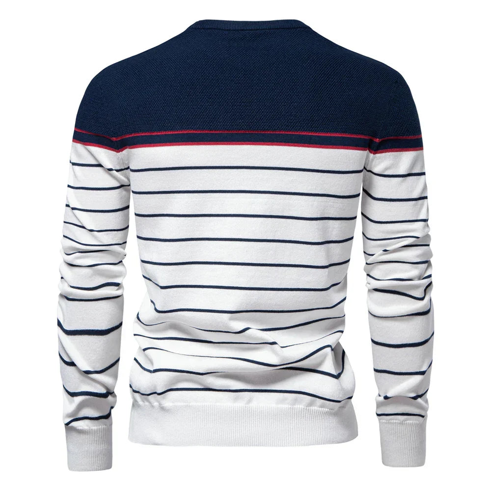 Pulover Bărbați cu Model Stripe