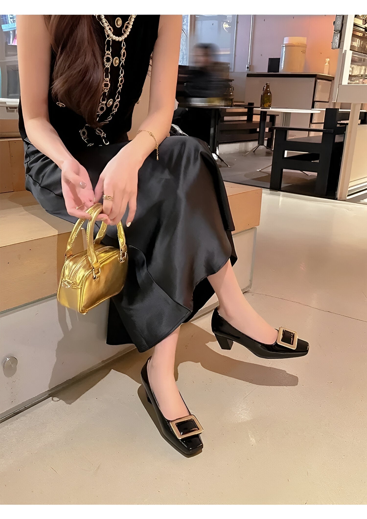 Capucine – Pantofi cu toc metalici