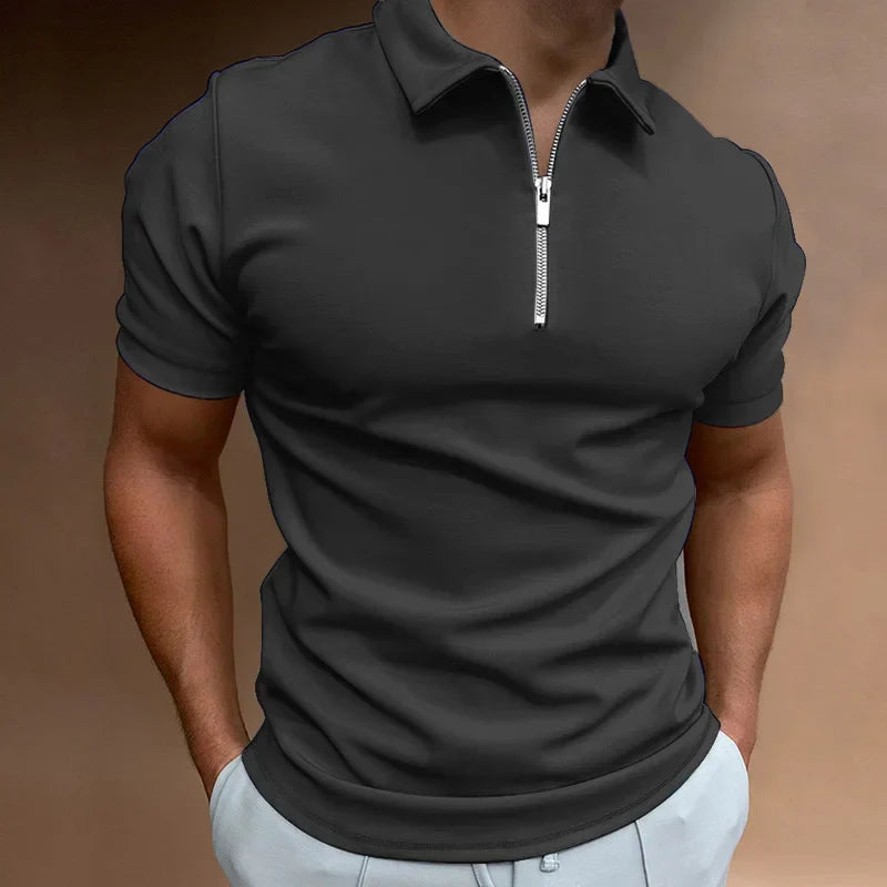 Vlad | Tricou Polo cu Fermuar Clasic 2+1 Gratuit
