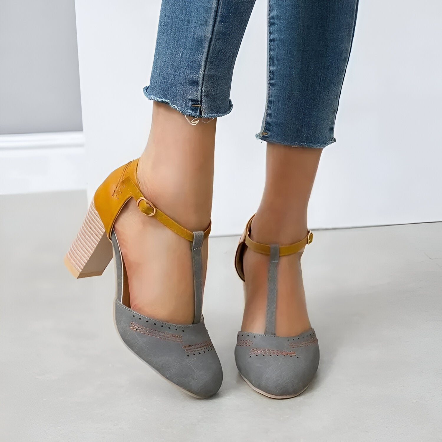 Marcella – Pantofi cu toc bloc