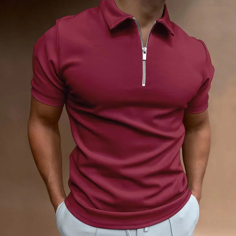 Vlad | Tricou Polo cu Fermuar Clasic 2+1 Gratuit