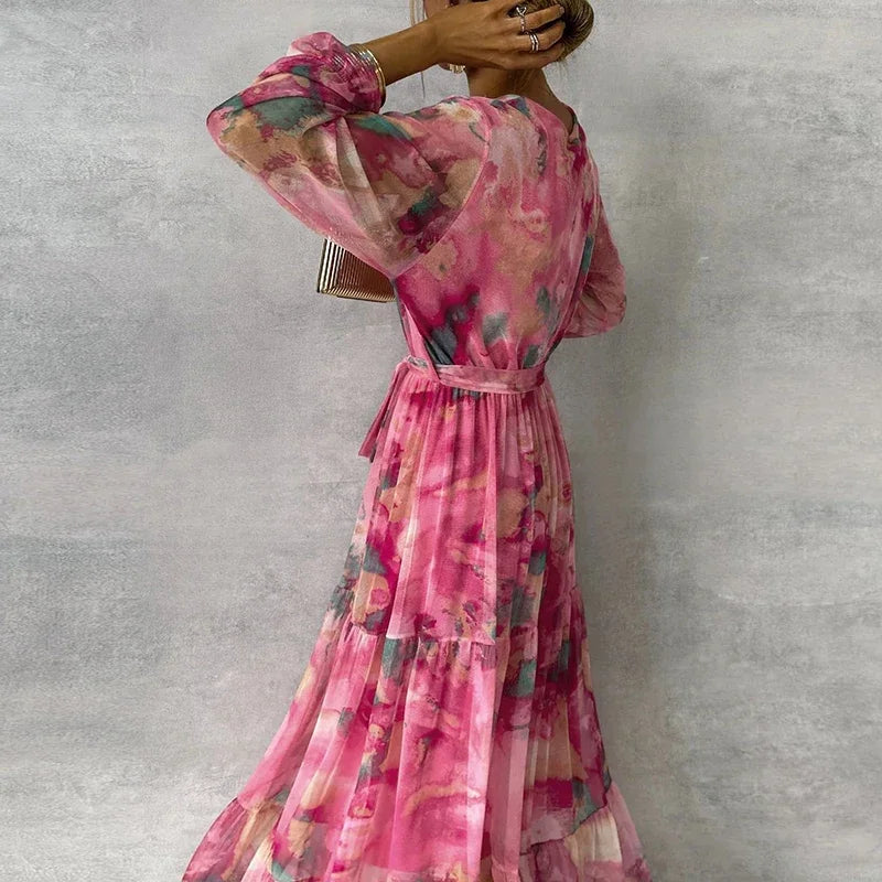 Emily - Rochie Florală Elegantă
