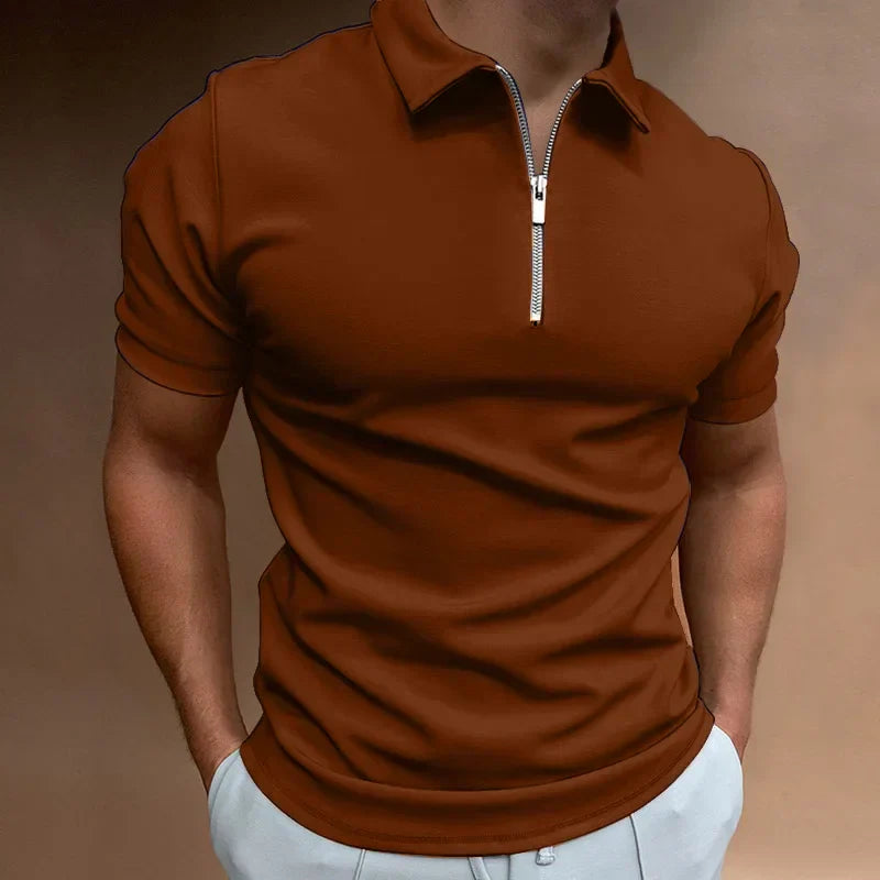 Vlad | Tricou Polo cu Fermuar Clasic 2+1 Gratuit
