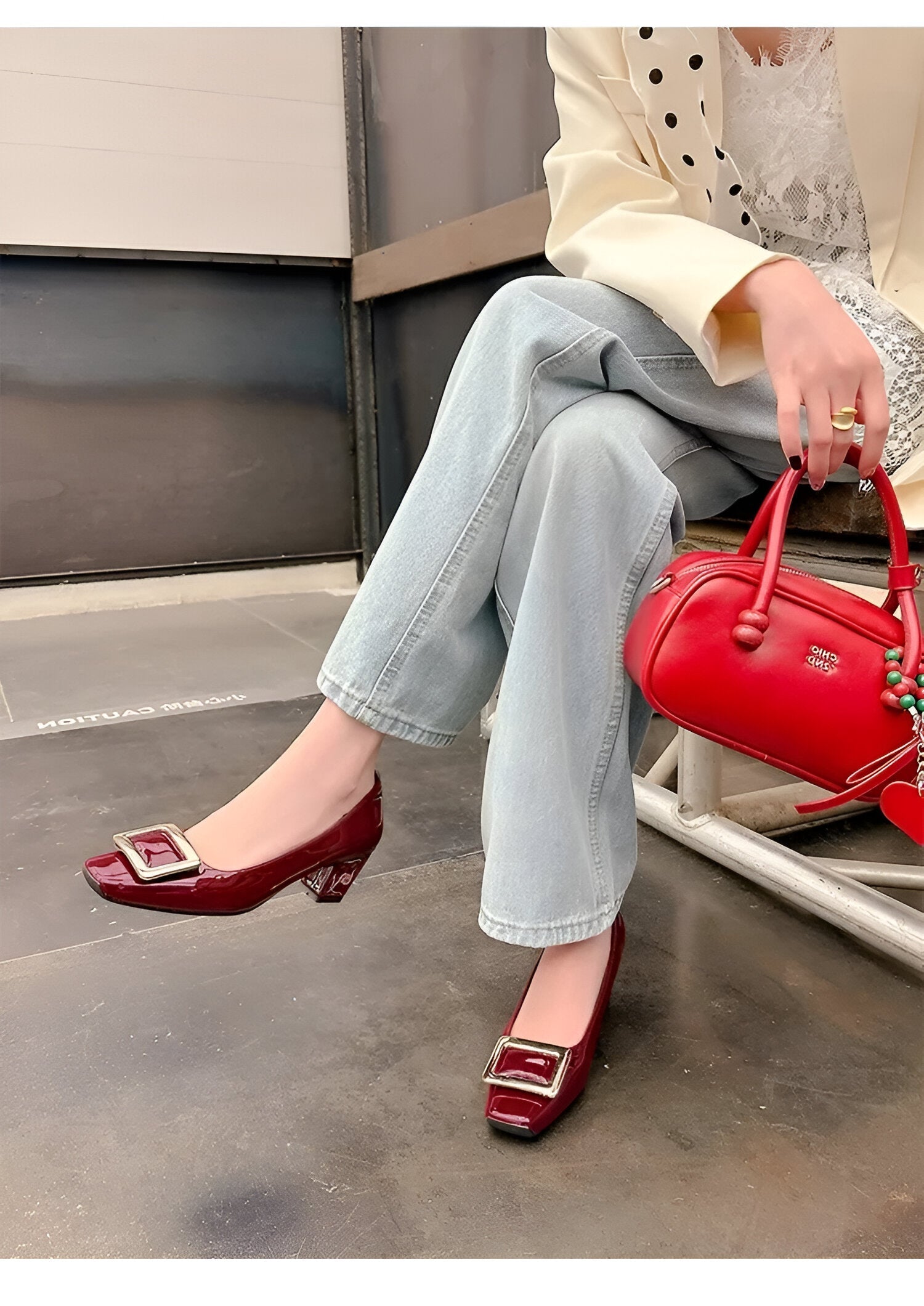 Capucine – Pantofi cu toc metalici