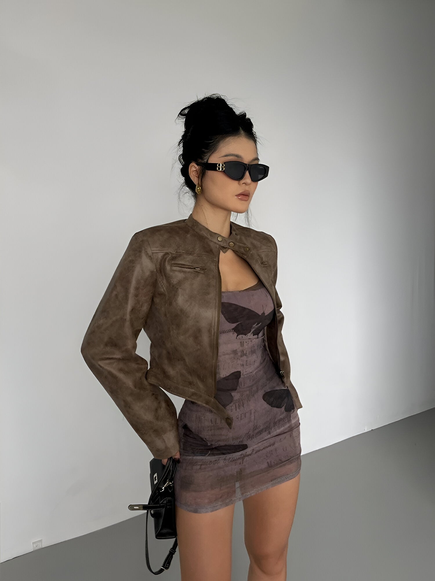 Zara - Geacă de piele pentru toamnă