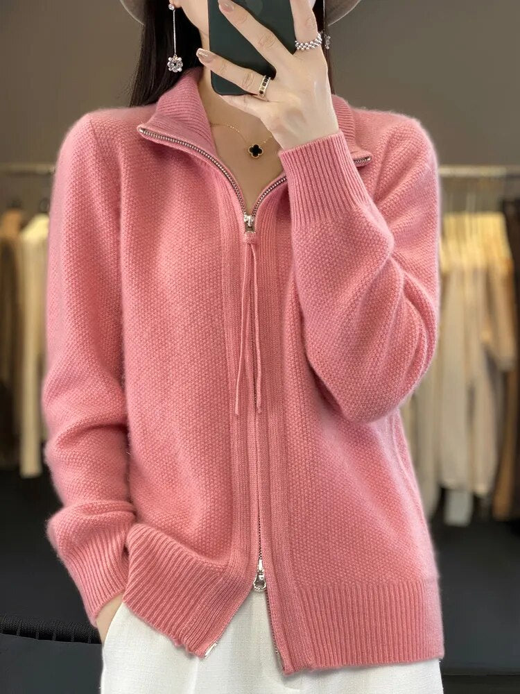 Mihaela | Cardigan Zip-Up Confortabil