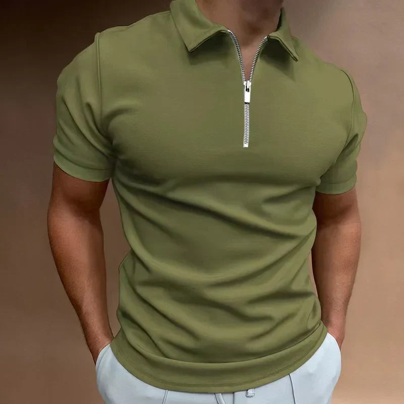 Vlad | Tricou Polo cu Fermuar Clasic 2+1 Gratuit