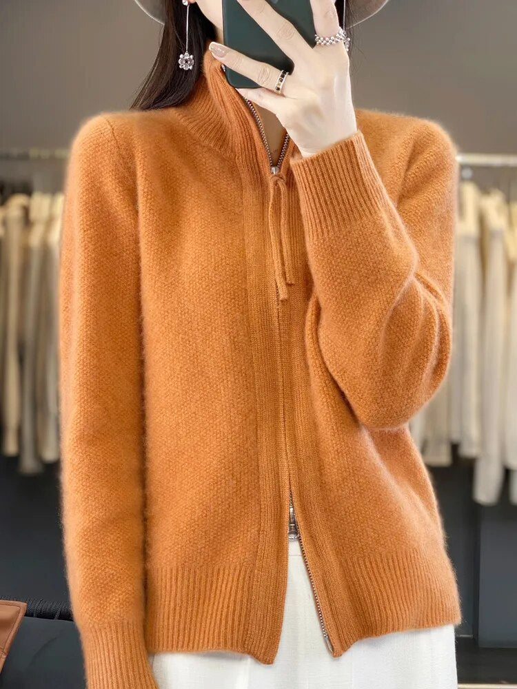 Mihaela | Cardigan Zip-Up Confortabil
