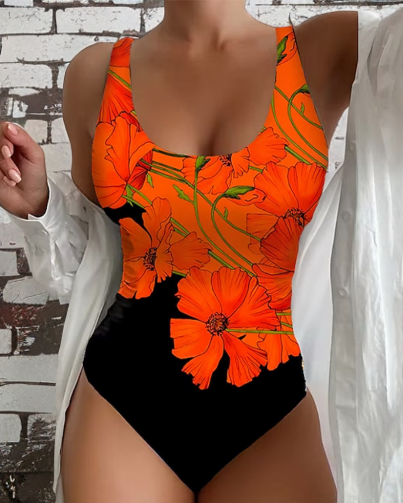 Lucy - Costum de baie elegant dintr-o singură piesă cu imprimeu floral