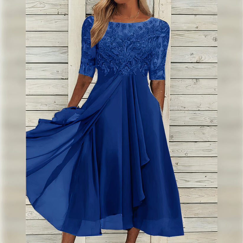 Taryn® | Rochie midi din dantelă elegantă