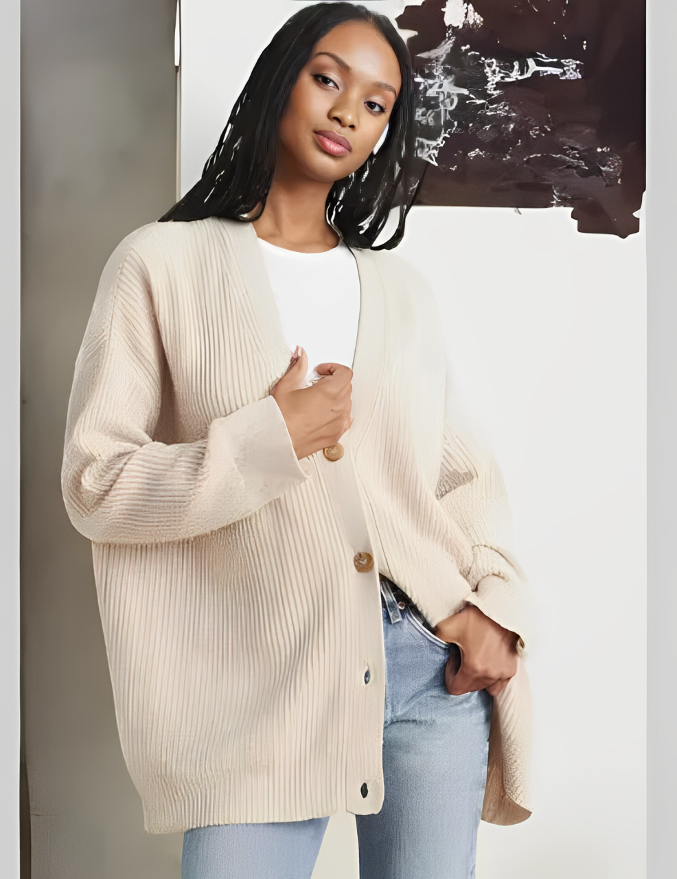 Lia | Cardigan Elegant cu Nasturi