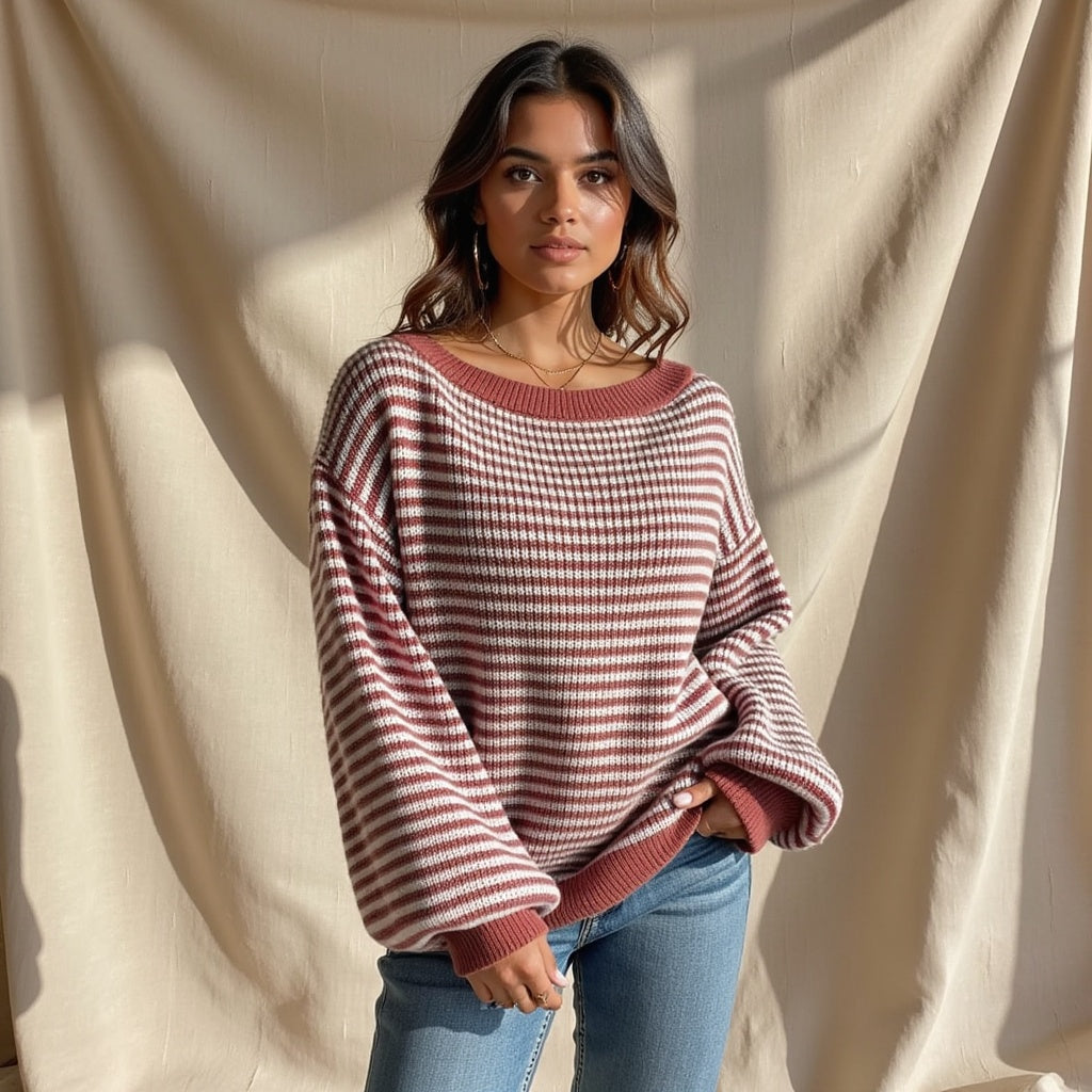 Clothilde – Top tricotat cu umeri goi
