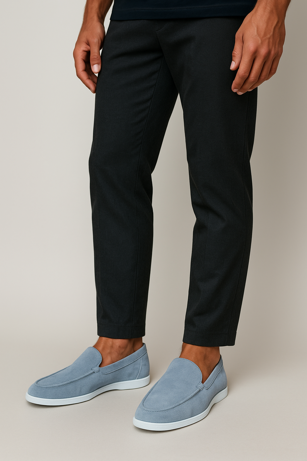 Loafers elegante din suede