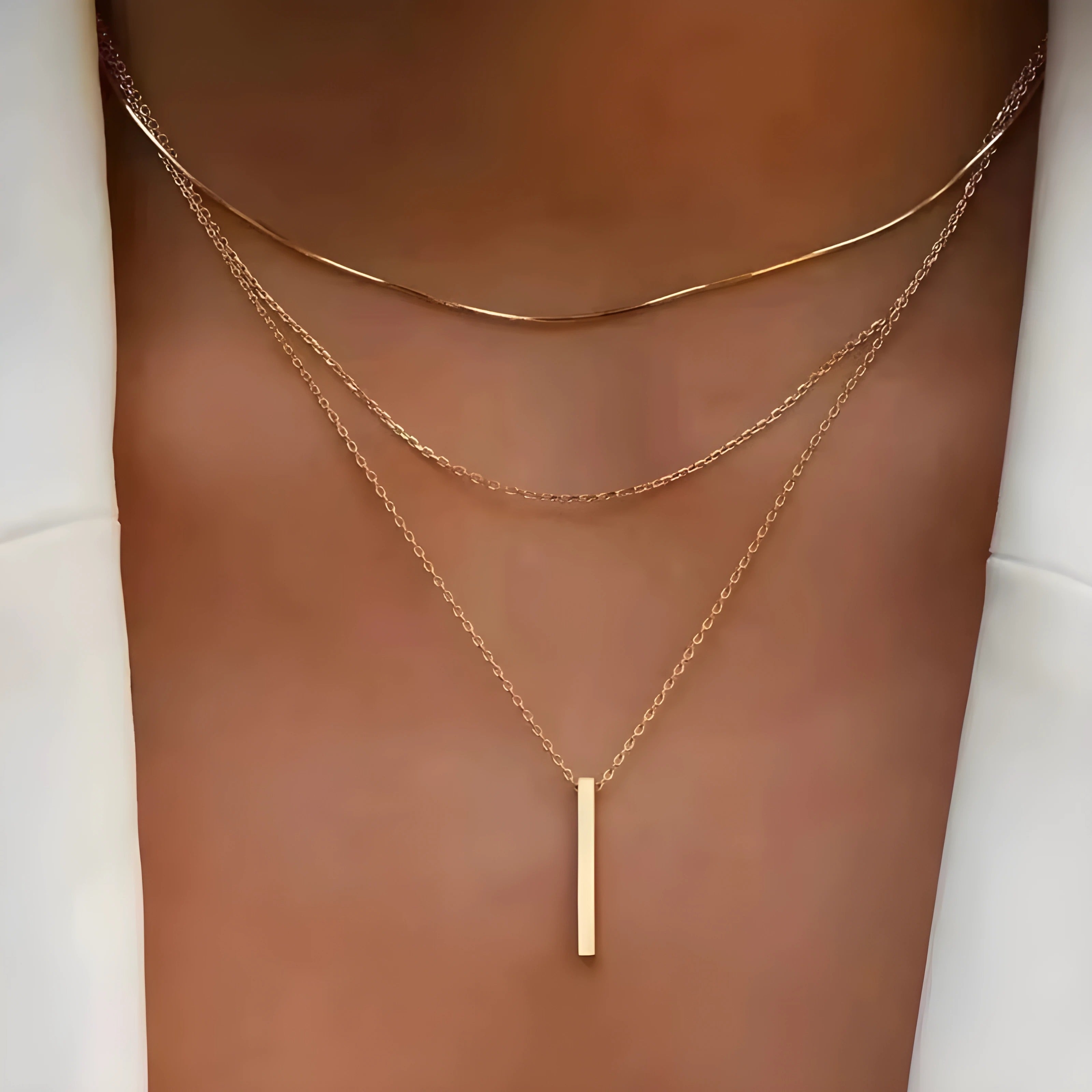 Thaïs – Colier stratificat minimalist