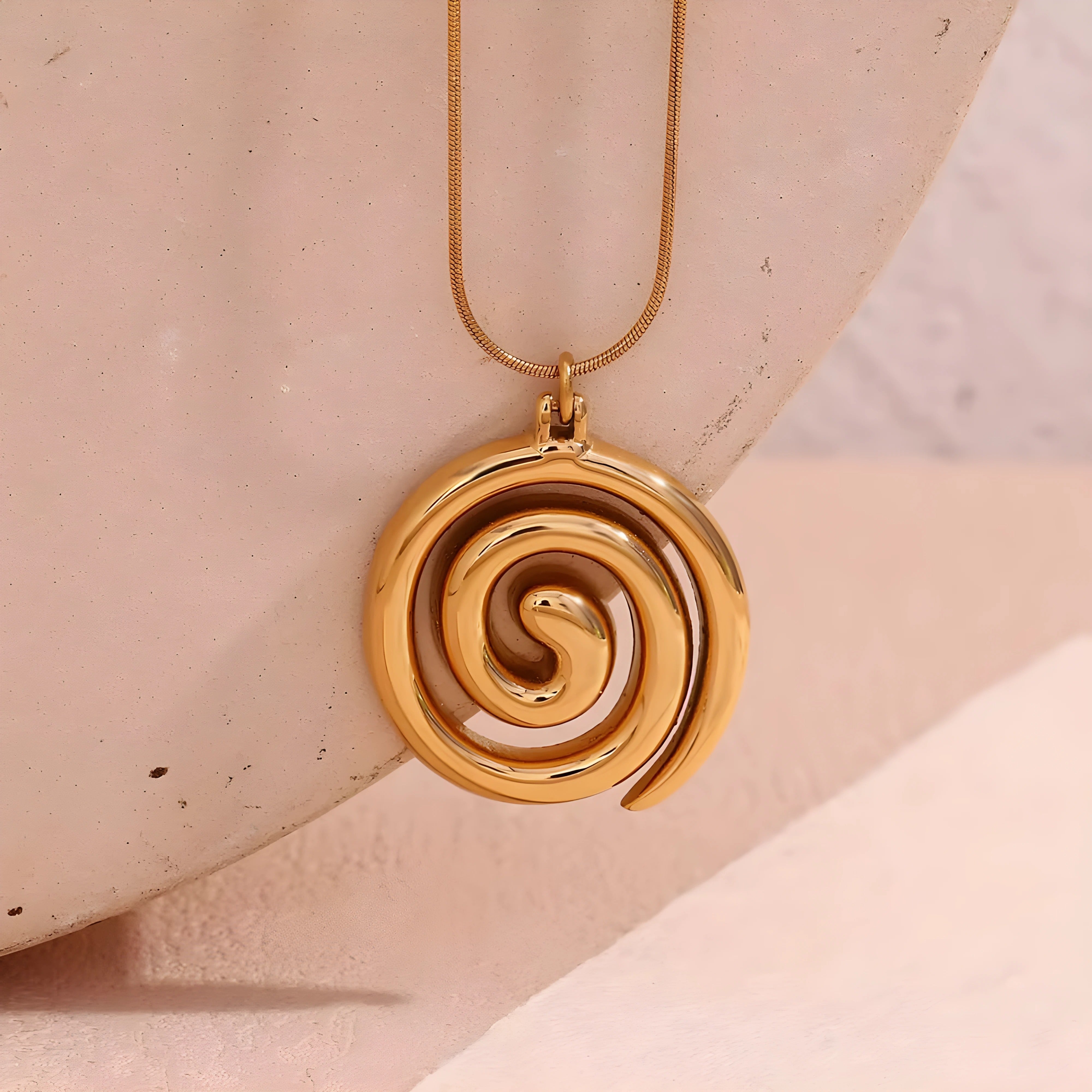 Sidonie – Pandantiv spiral aurie