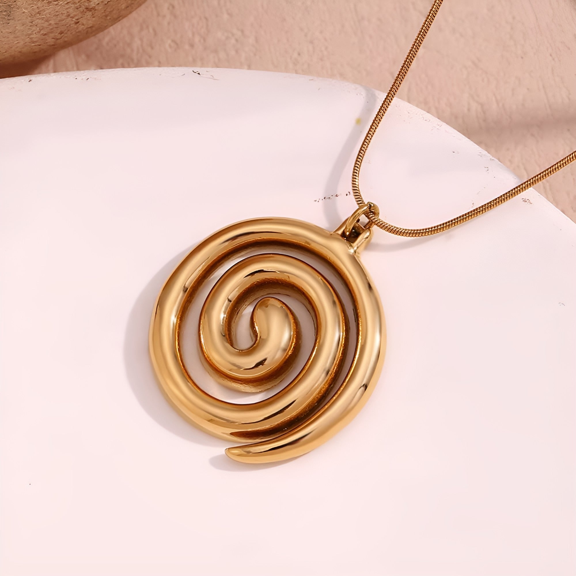 Sidonie – Pandantiv spiral aurie
