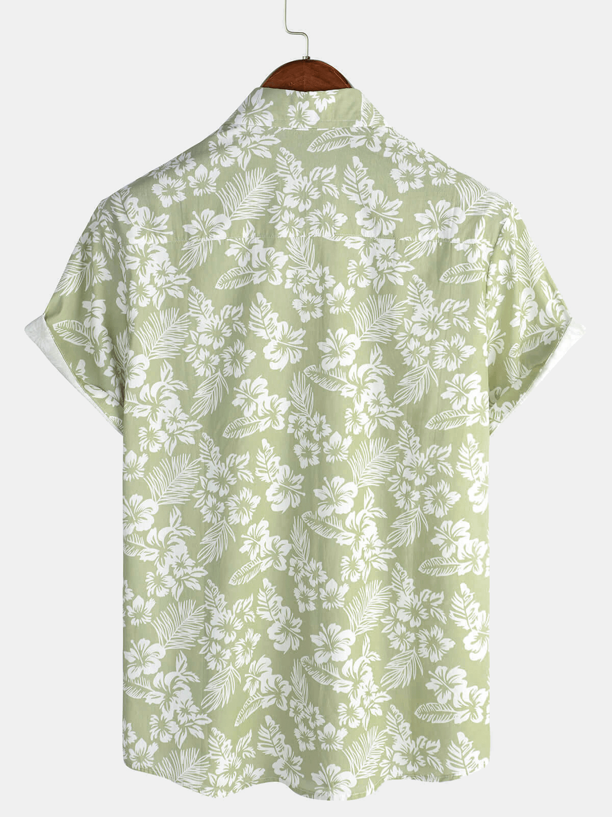 Bluză hawaiană cu mâneci scurte și model floral
