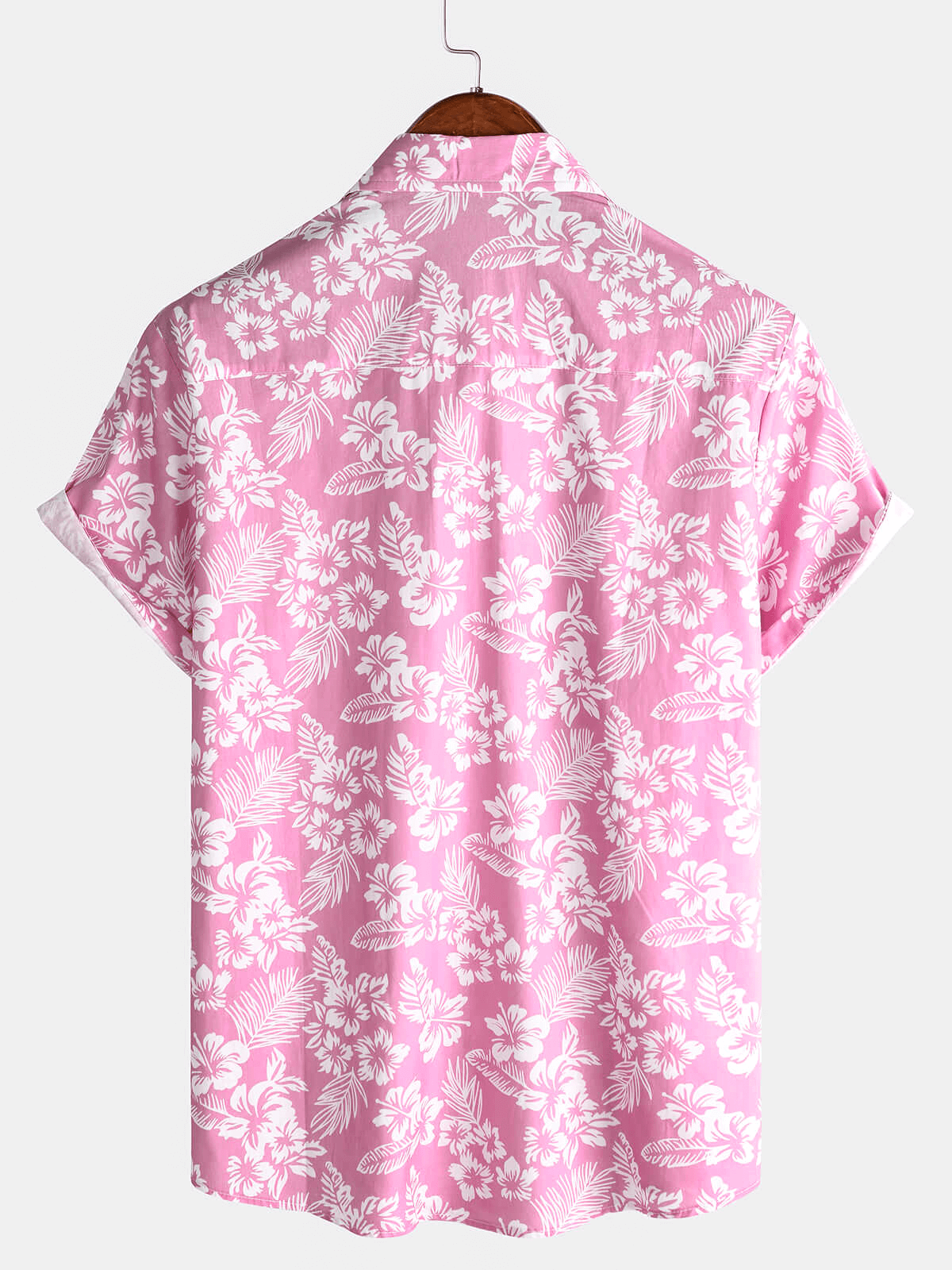 Bluză hawaiană cu mâneci scurte și model floral