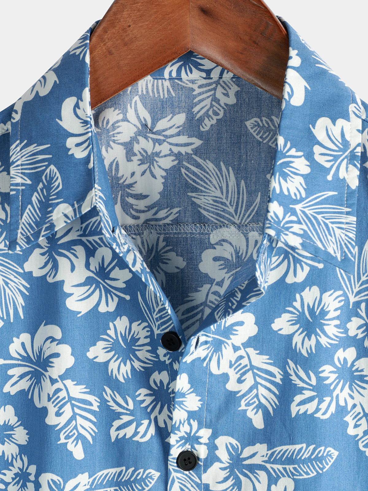 Bluză hawaiană cu mâneci scurte și model floral