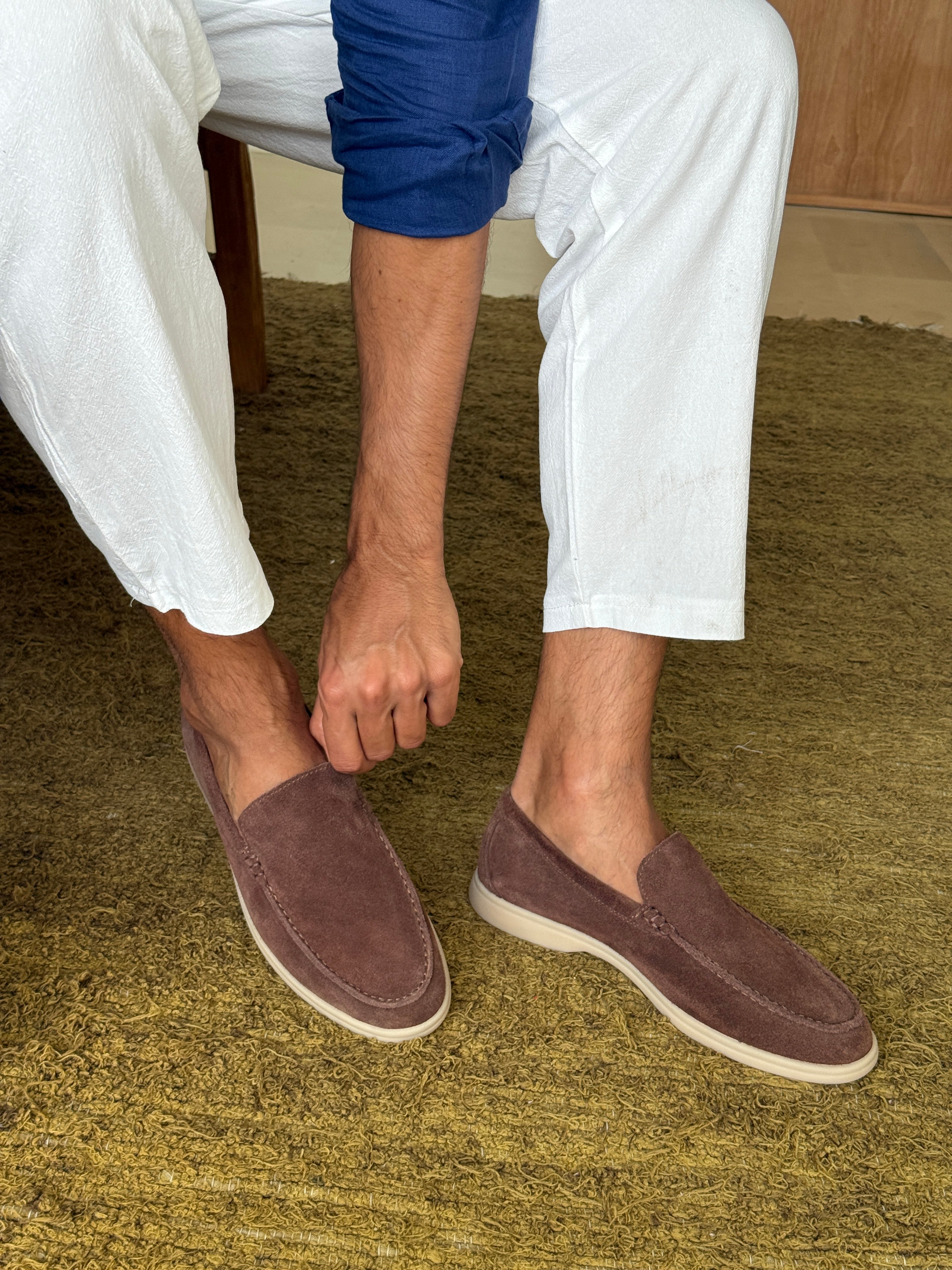 Loafers din Suede Monaco Old Money
