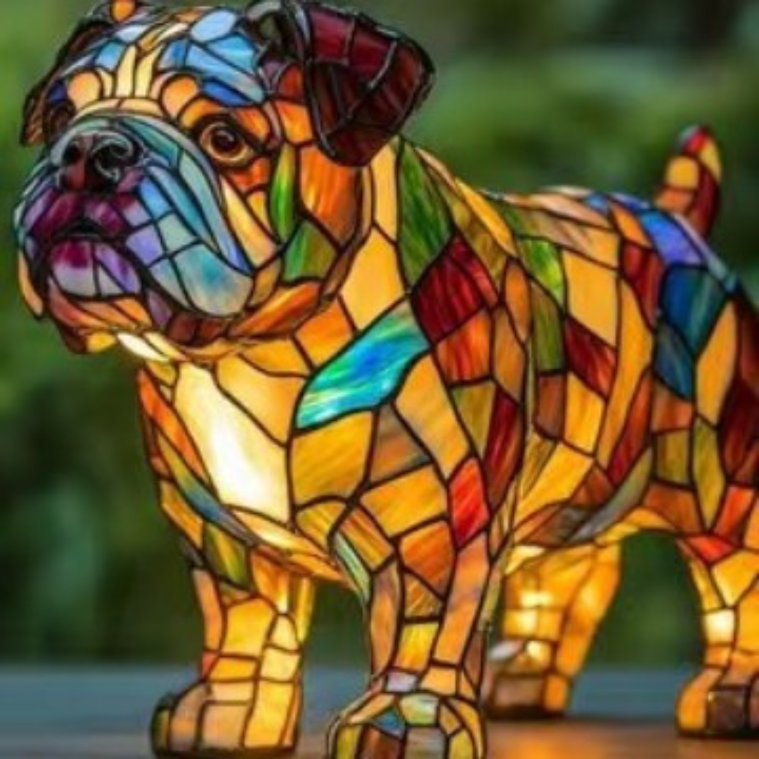 Thor | Lampa magică pentru câini din sticlă colorată