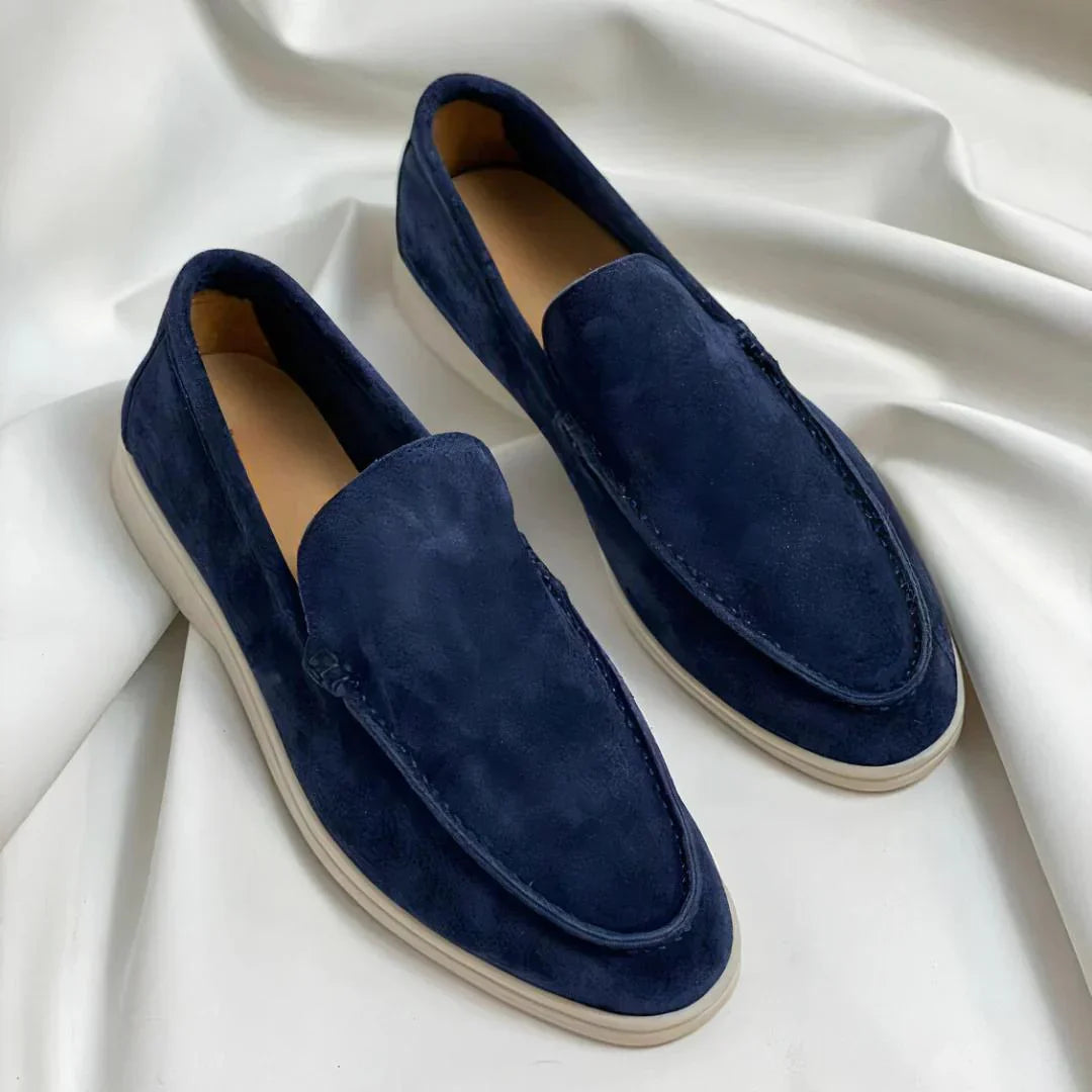 Loafers elegante din suede