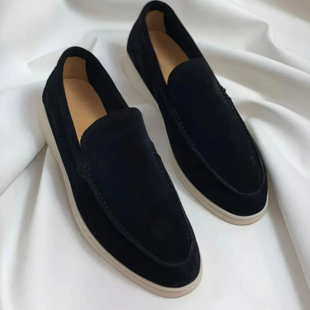 Loafers elegante din suede