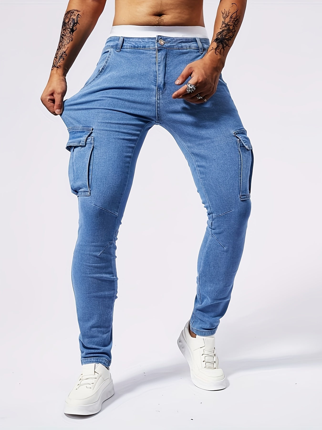Laluna® | Blugi Cargo Slim Fit