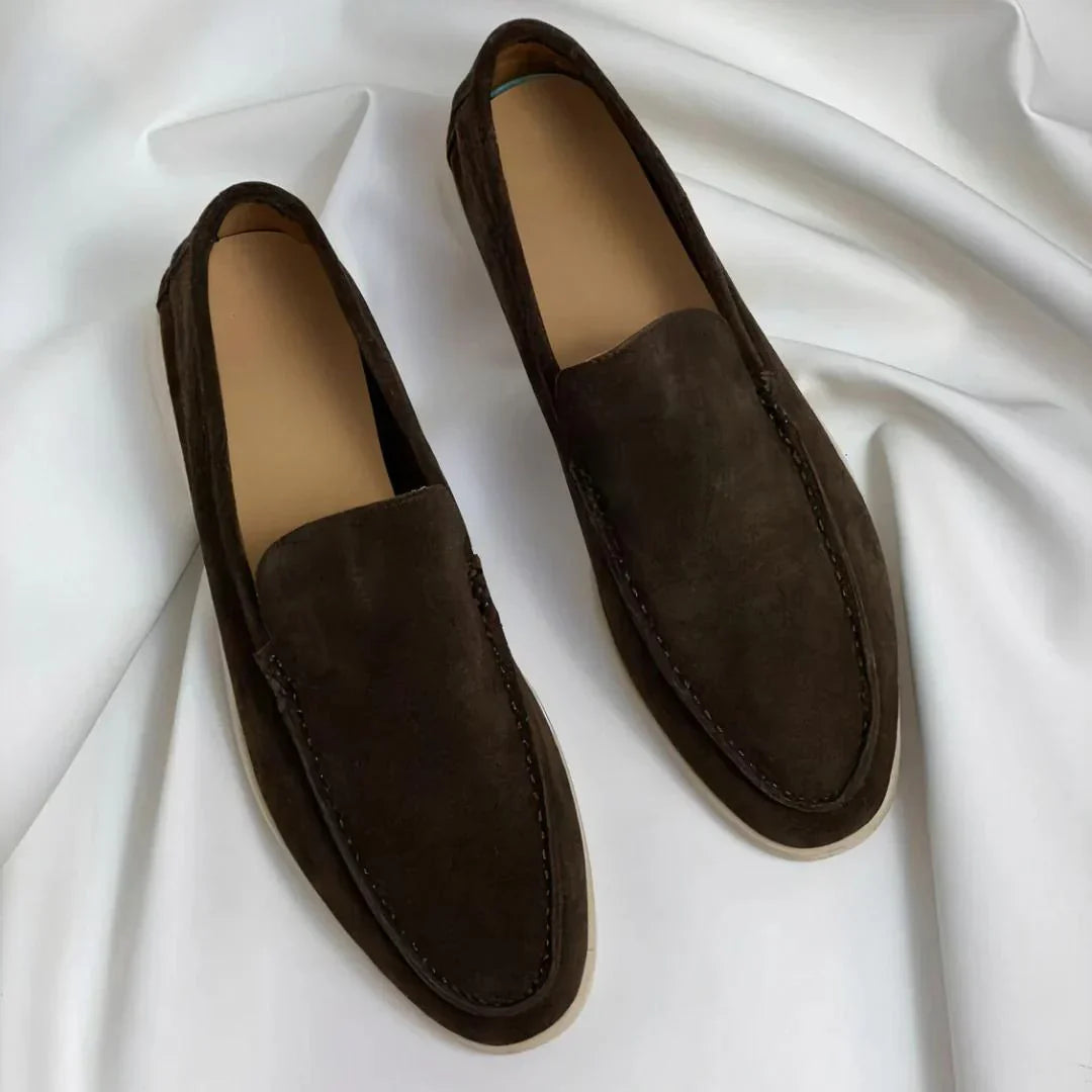 Loafers elegante din suede