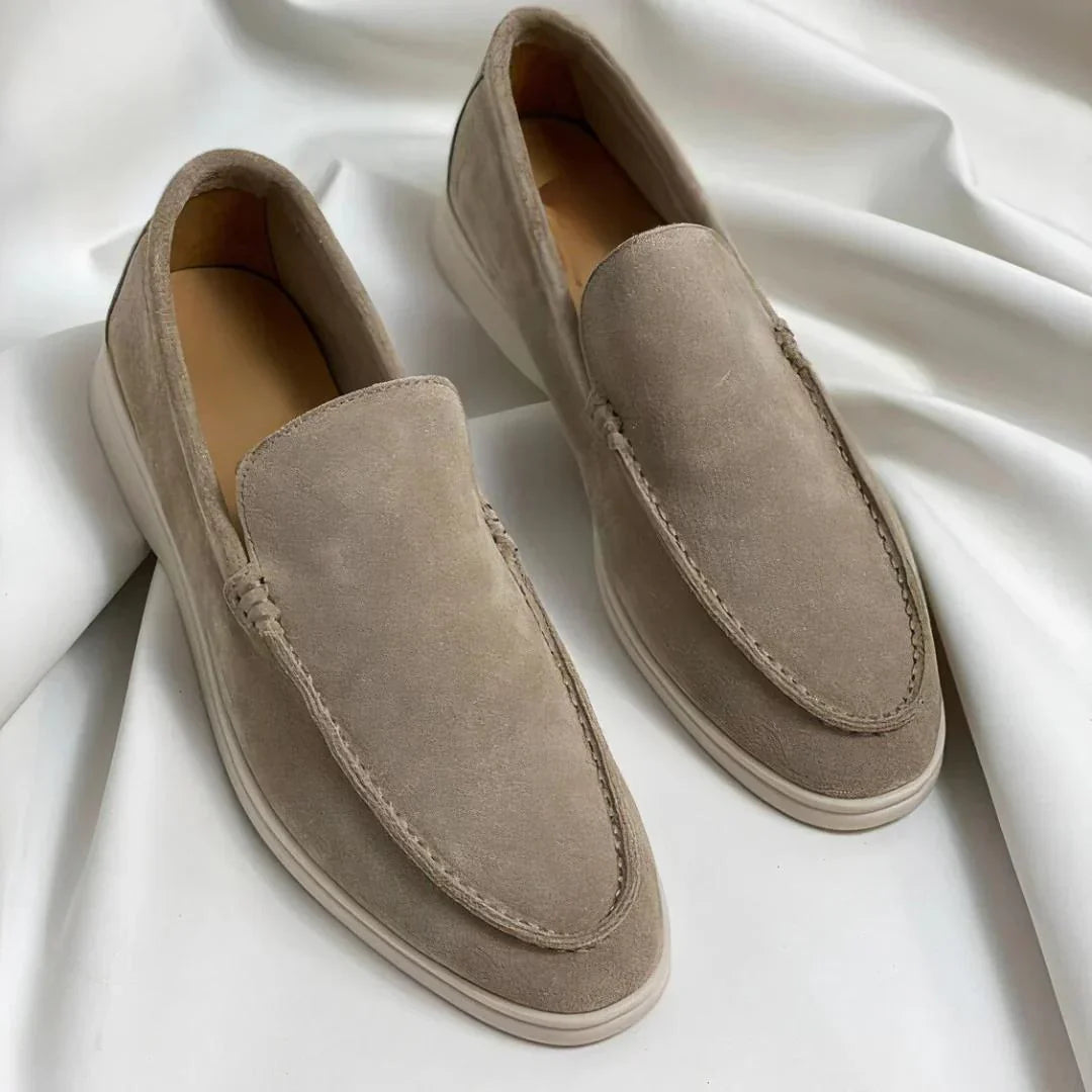 Loafers elegante din suede