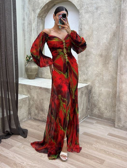 Gisselle | Rochie Elegantă cu Decolteu în V
