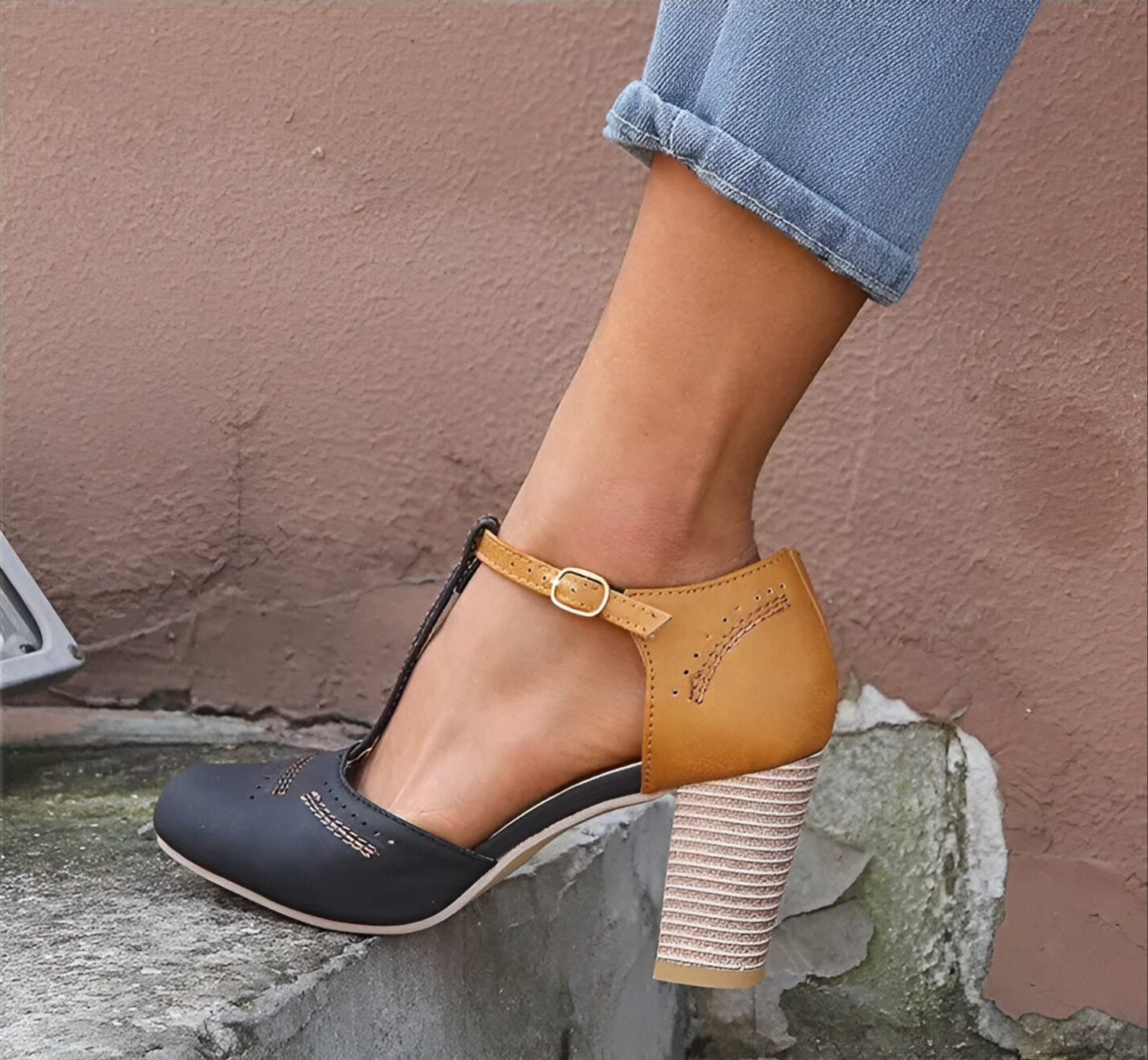 Marcella – Pantofi cu toc bloc
