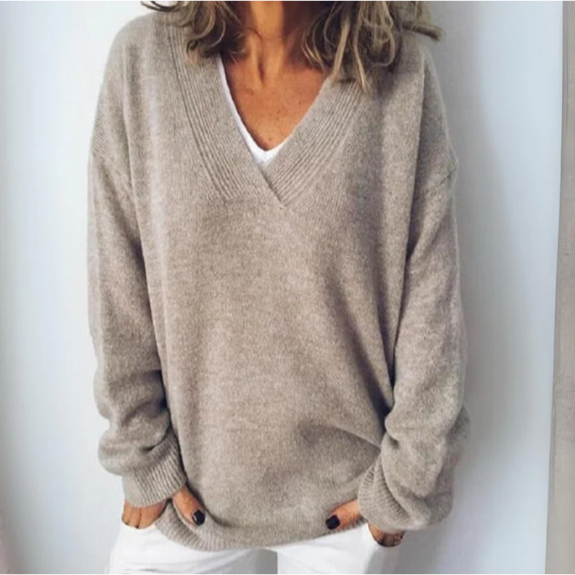 Lia| Pulover Casual Moale