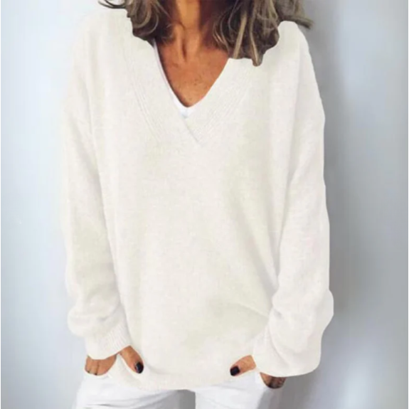 Lia| Pulover Casual Moale