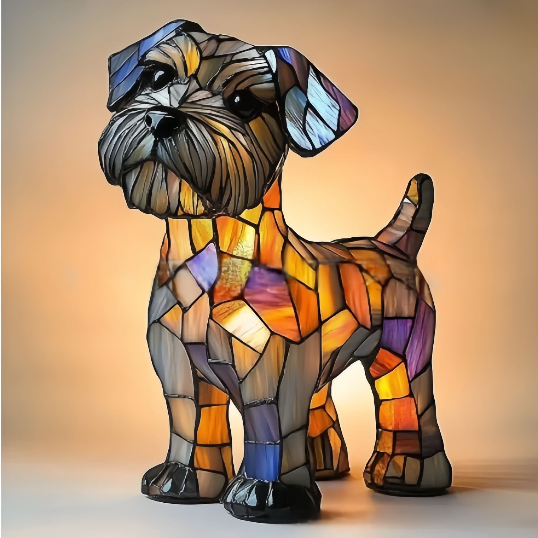 Rocky | Lampa magică pentru câini din sticlă colorată