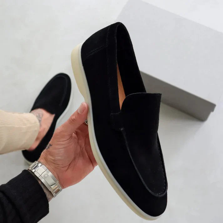 Loafers elegante din suede