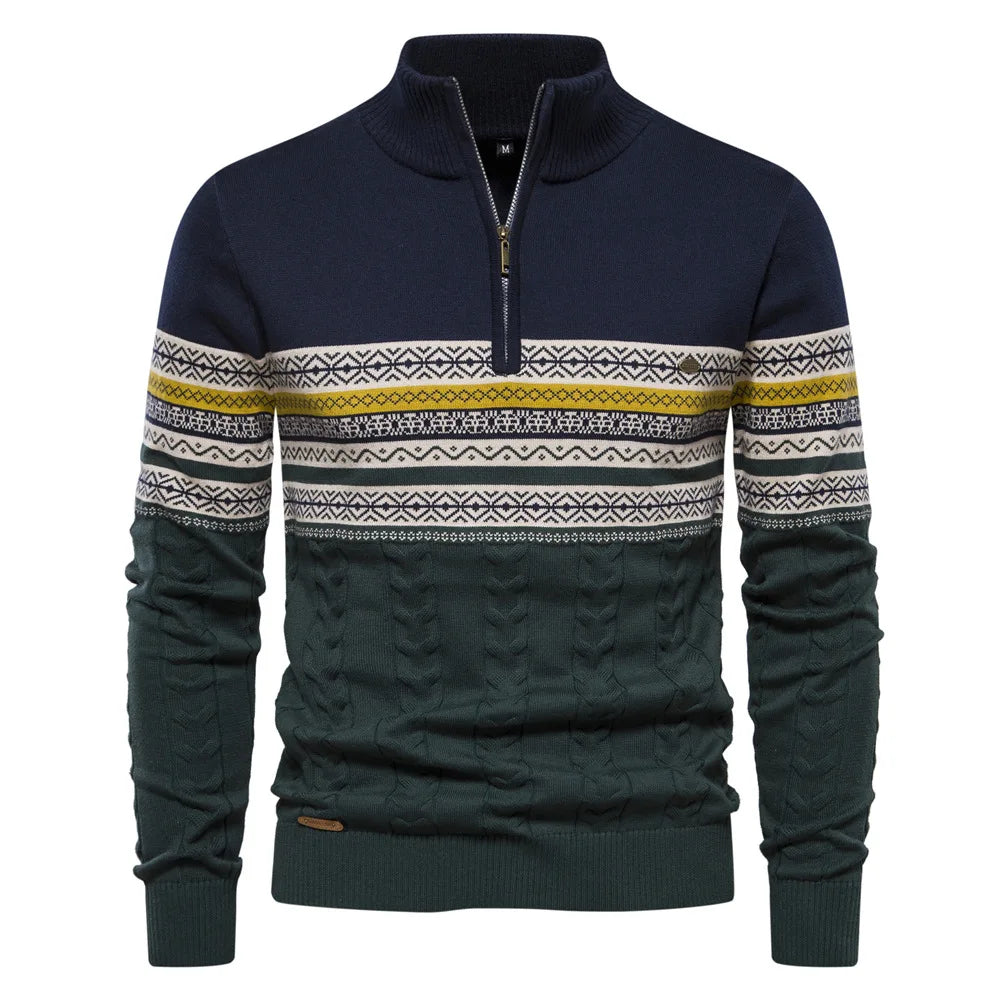 Pulover Modern cu Zipper