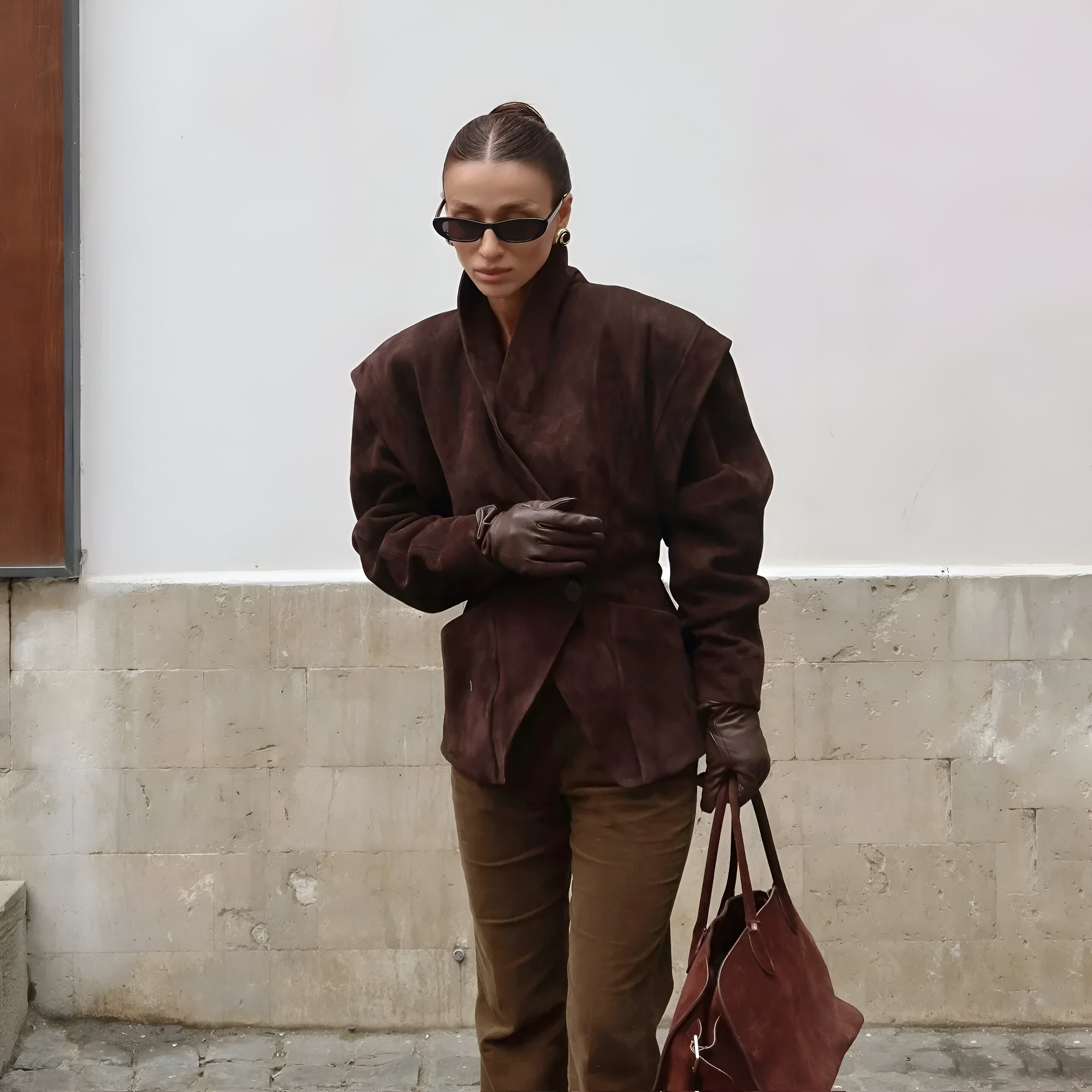 Lina - Jachetă din suede pentru toamnă