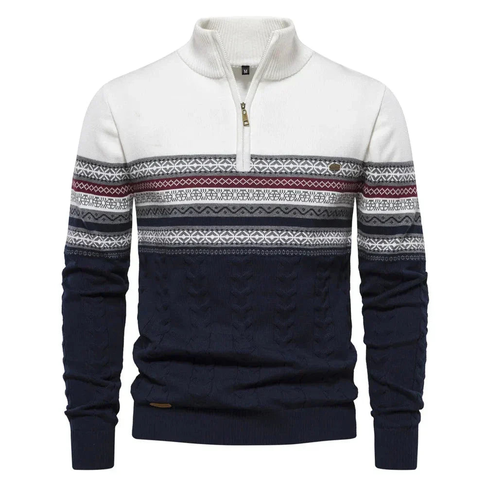 Pulover Modern cu Zipper