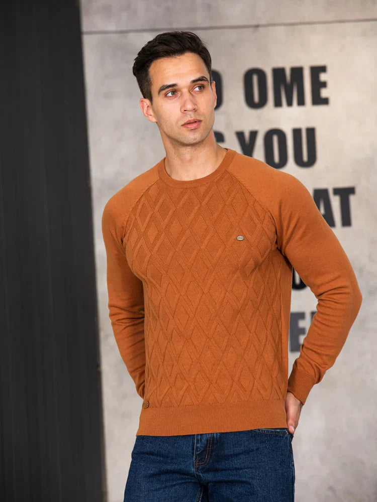Pulover Bărbați cu Model Stripe
