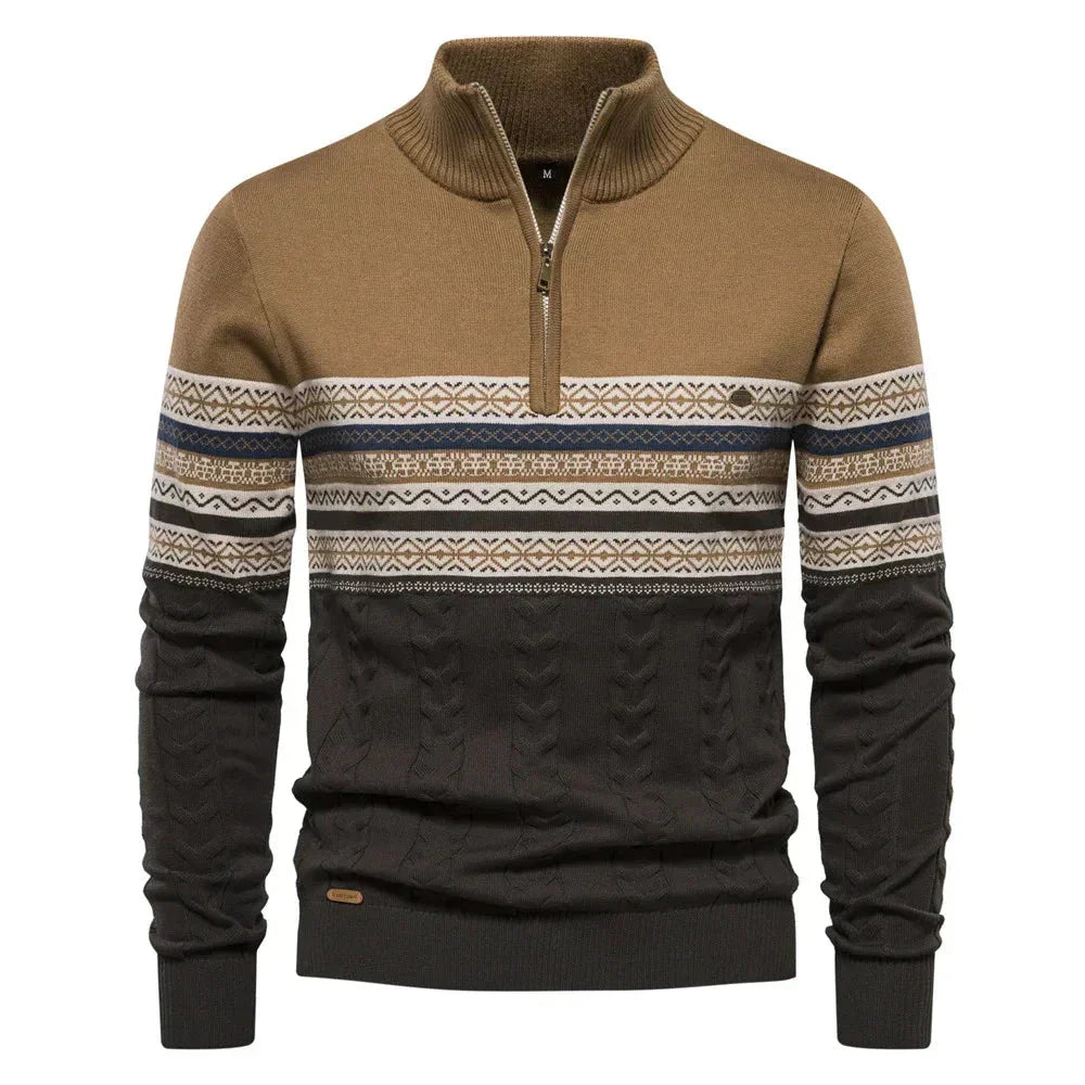Pulover Modern cu Zipper