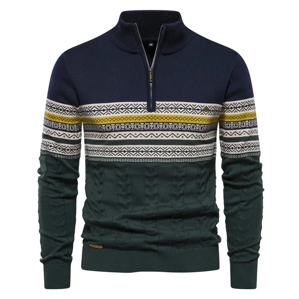 Pulover Modern cu Zipper