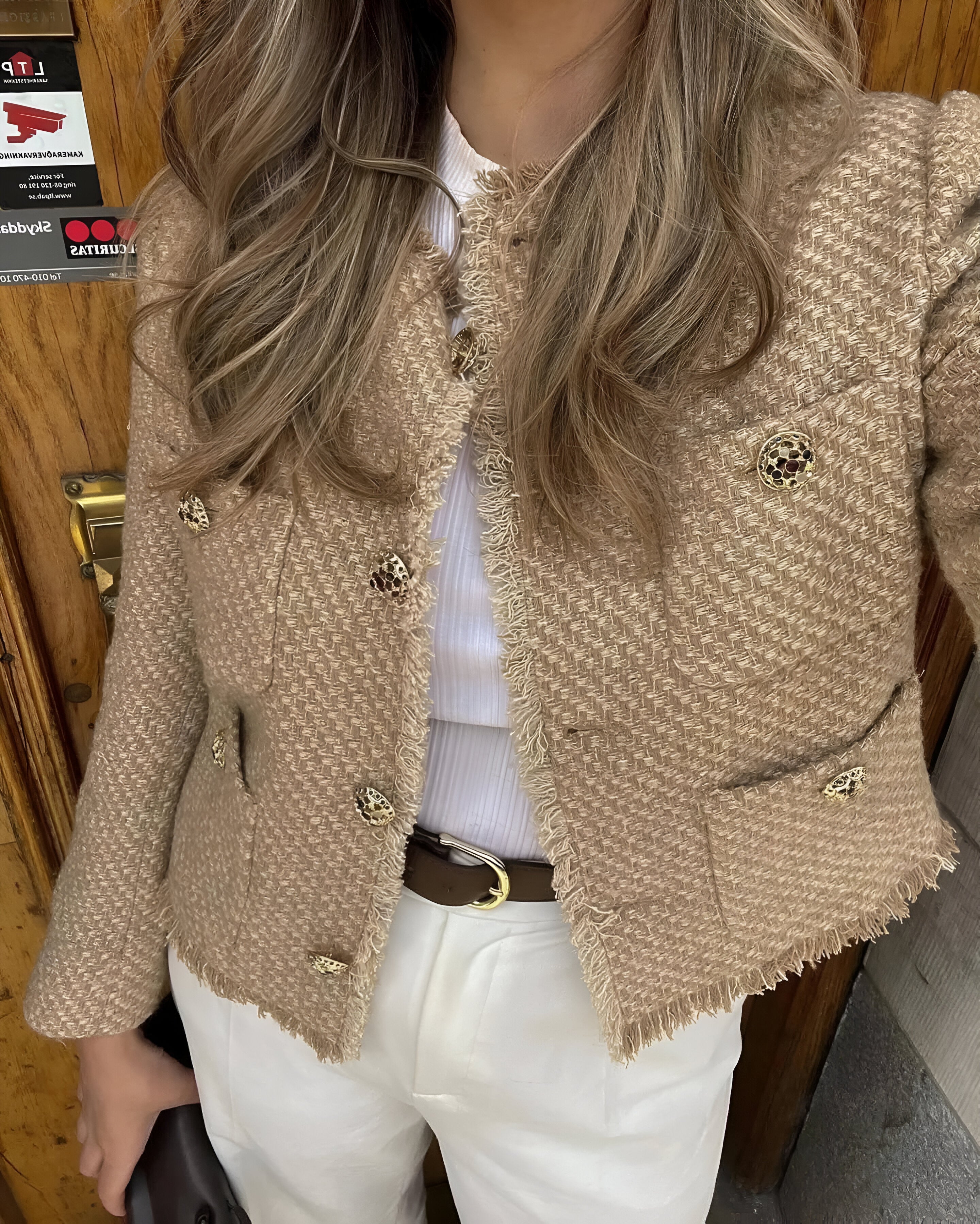 Diana - Palton din tweed pentru toamnă